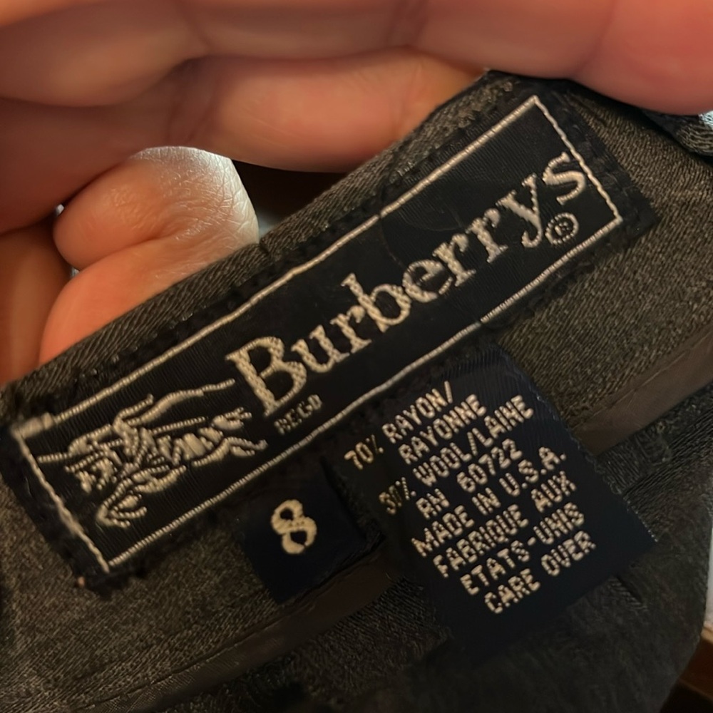 Burberry's Gray women pants size 8